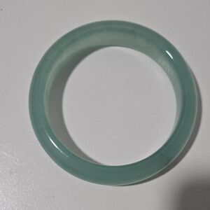 Smooth Aqua Green Jade Bangle